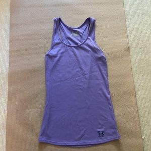 Under Armour fitted heat gear lavender tank